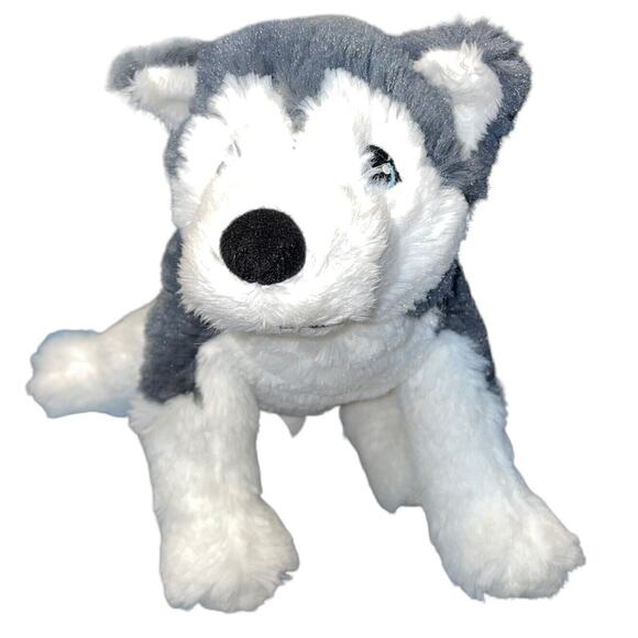 IKEA Plush Dog Siberian Husky Livlig Wolf Puppy Stuffed Animal Nursery Decor 10" - Picture 11 of 12